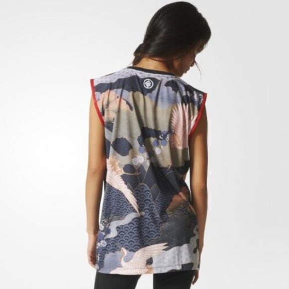 RITA ORA x ADIDAS AJ7266 Kimono TANK Top TREFOIL - Picture 2 of 2